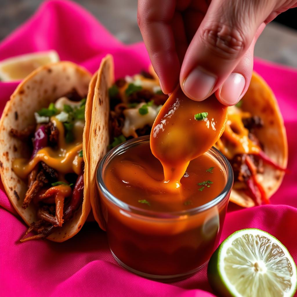 Quesabirria tacos with consome