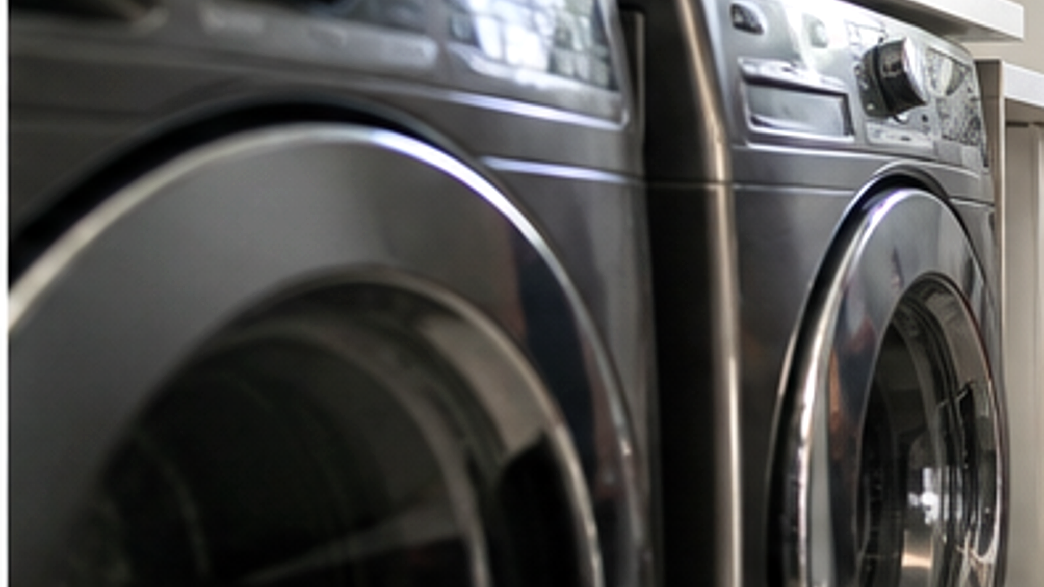 Laundry room dryer vent cleaning setup