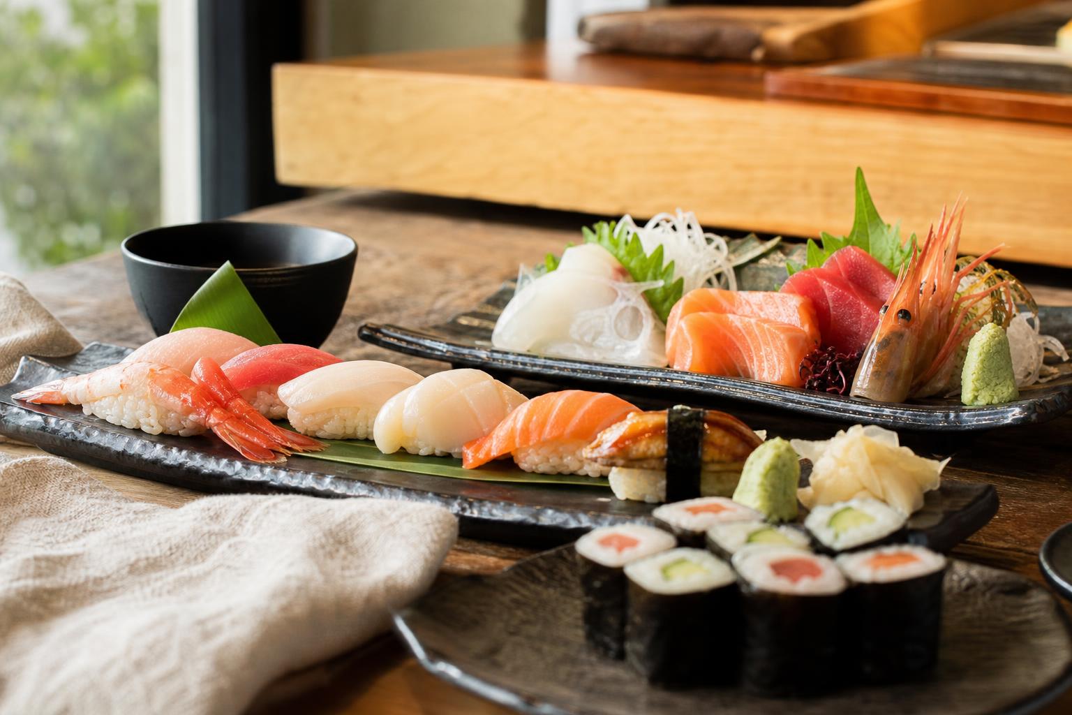 Warm Japanese dishes at the bar