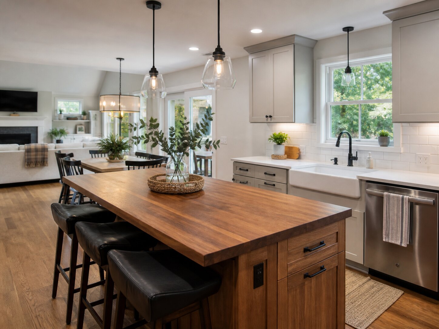 Completed residential kitchen renovation example